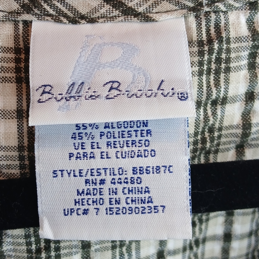 ๐ Bobbie Brooks Elegant Black, White, Cream Checkered Dress Small - Picture 2 of 10